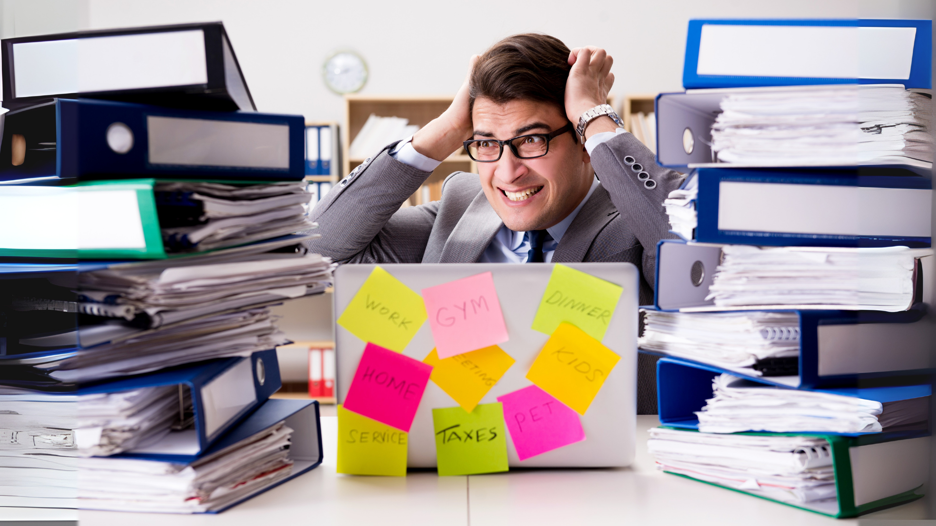Piled paperwork